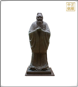 校園孔子雕塑|鑄銅校園雕塑