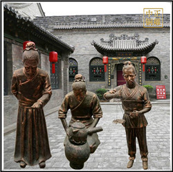 中醫(yī)文化人物雕塑圖片