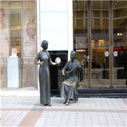 評(píng)書(shū)民俗雕塑